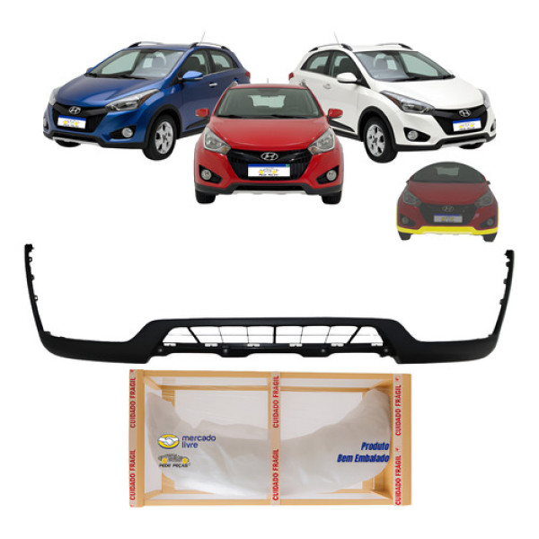 Spoiler Dianteiro Hb20x 2012 13 14 2015 Novo Original Preto