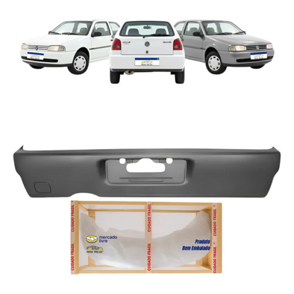 Parachoque Traseiro Vw Gol Bola G2 1995 A 1999 Novo