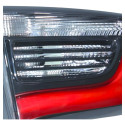 Par Lanterna Tampa Jeep Compass 2017 2018 2019 2020 2021 Ambos Lados Preto/vermelho/cristal