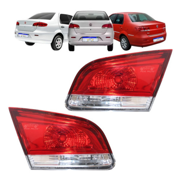 Par Lanterna Tampa Fiat Siena 2008 2009 2010 2011 A 2016