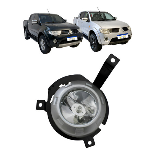 Farol Milha Direito Triton L200 2009 A 2011 C/moldura Novo Cristal Direito