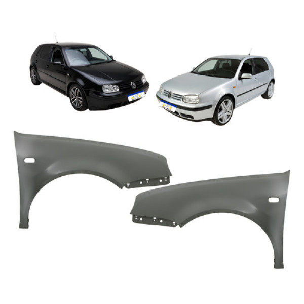 Paralama Dianteiro Volkswagen Golf 1999 A 2007 C/furo Pisca