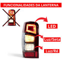 Sinaleira L200 Triton Sport 2021 22 2023 2024 2025 S/led L.e Esquerdo/motorista Tricolor