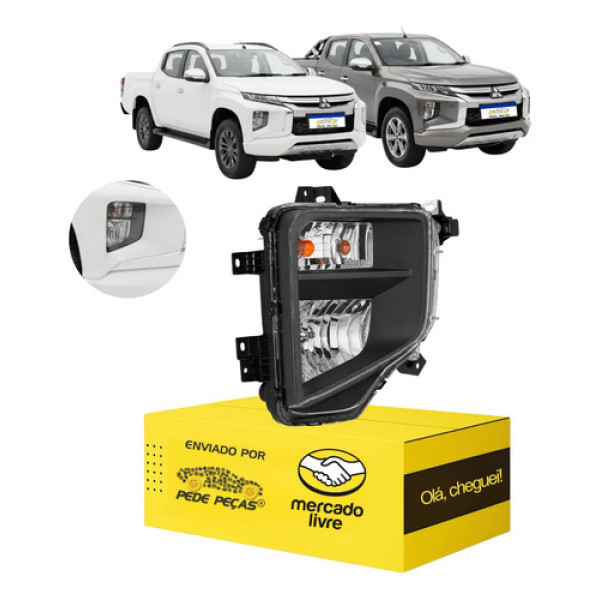 Farol Milha Auxiliar Triton Sport Hpe 2021 22 23 24 2025 Ld Cristal