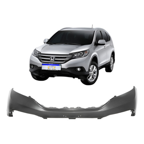Parachoque Dianteiro Superior Honda Crv 2012 2013 2014 Novo Preto