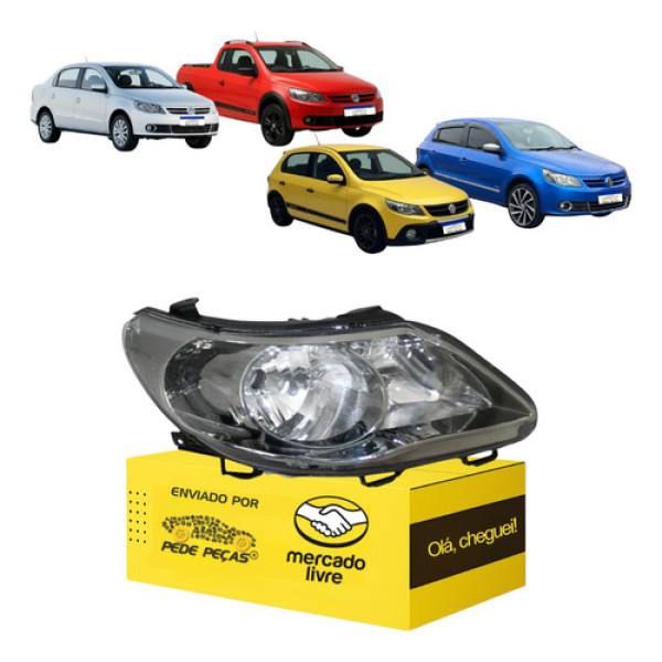 Farol Gol Voyage Saveiro G5 2009 2010 2011 2012 Duplo L.d Direito