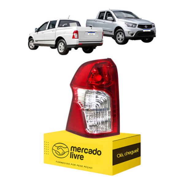 Lanterna Actyon Sport 2012 2013 2014 2015 2016 2017 2018 L.e - Esquerdo/motorista - Vermelho