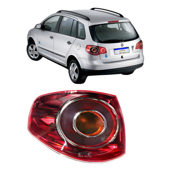 Lanterna Volkswagen Spacefox 06 2007 2008 2009 2010 Nova Le Esquerdo/motorista Vermelho