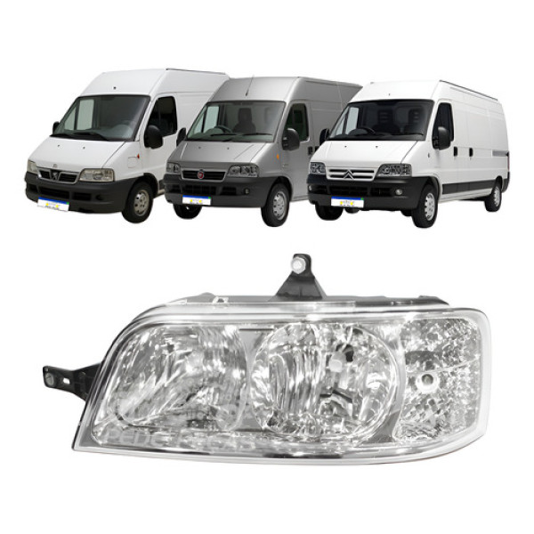 Farol Ducato Jumper Boxer 2007 2008 2009 A 2016 Esquerdo Esquerdo/motorista