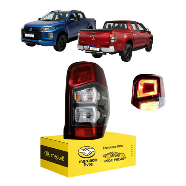 Lanterna L200 Triton Sport 2021 22 23 24 2025 L.d S/led Direito/passageiro Vermelho