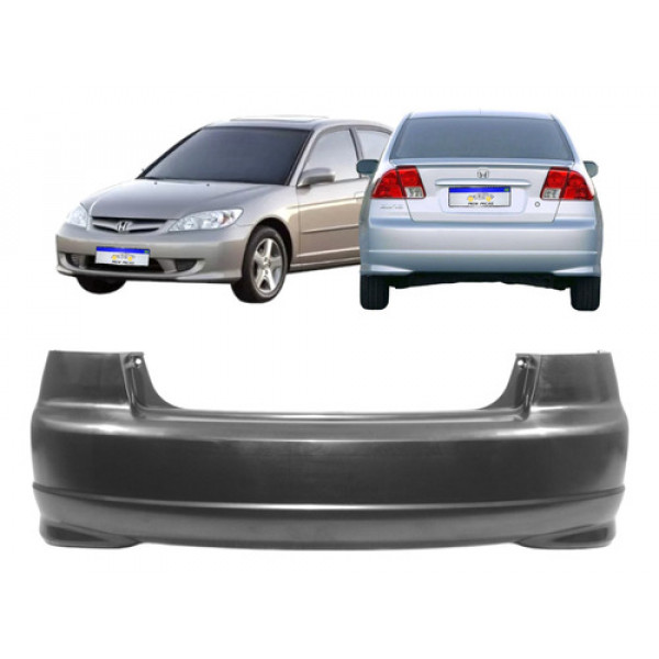 Parachoque Traseiro Honda Civic 2004 2005 2006 Novo
