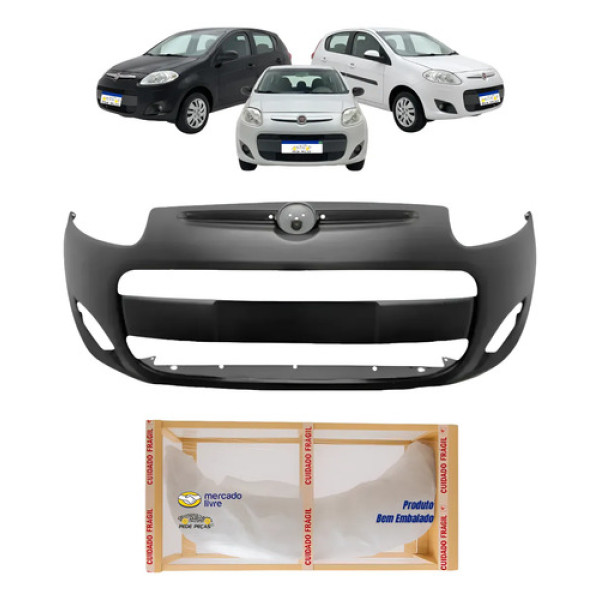 Parachoque Fiat Palio 2012 2013 2014 2015 2016 2017 2018  Preto