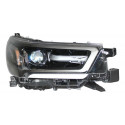 Farol Toyota Hilux 2021 2022 2023 24 Full Led Moldura Cinza