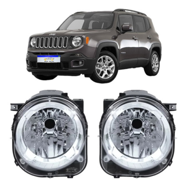 Par Farol Jeep Renegade 2015 2016 2017 2018 2019 20 21 Novo