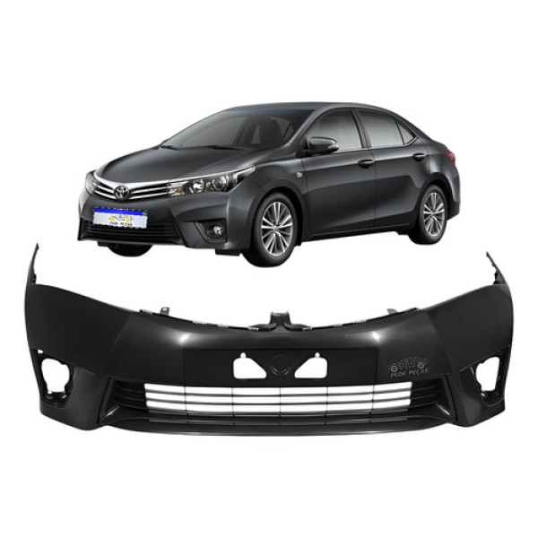Parachoque Dianteiro Toyota Corolla 2015 2016 2017 Novo Preto