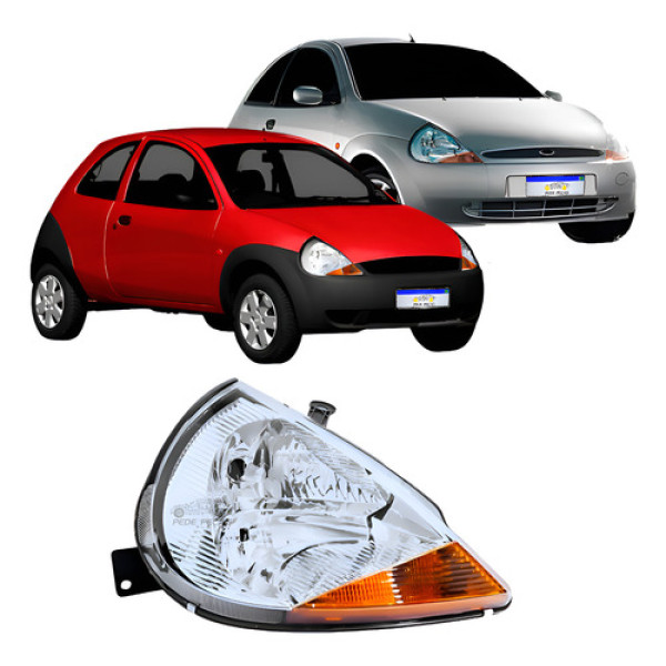 Farol Ford Ka 1997 1998 1999 2000 2001 2002 A 2007 Novo Ld Direito/passageiro