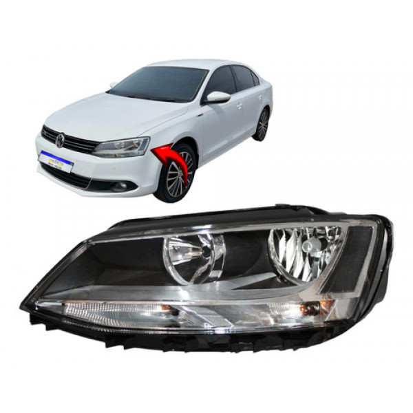 Farol Volkswagen Jetta 2011 2012 2013 2014 2015 2016 Le Novo Esquerdo