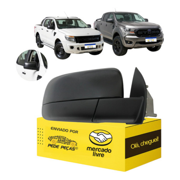 Retrovisor Direito Ford Ranger 2013 2014 A 2017 Xlt Xls Xl  Direito