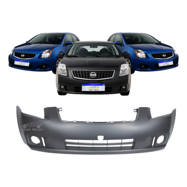 Para-choque Dianteiro Nissan Sentra Com Furo 2007 A 2009