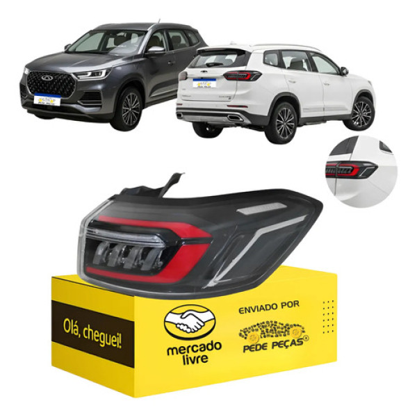 Lanterna Sinaleira Chery Tiggo 8 2023 2024 2025 L.d Direito/passageiro Preto