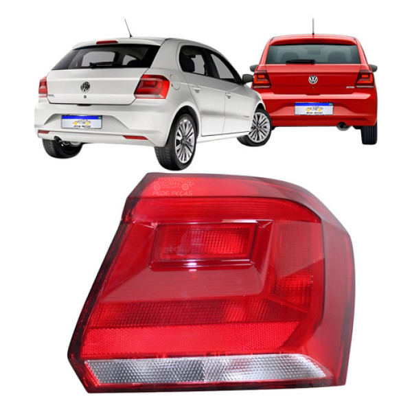Lanterna Vw Gol G7 G8 2017 2018 2019 2020 2021 22 23 Fume Ld Direito/passageiro Vermelho