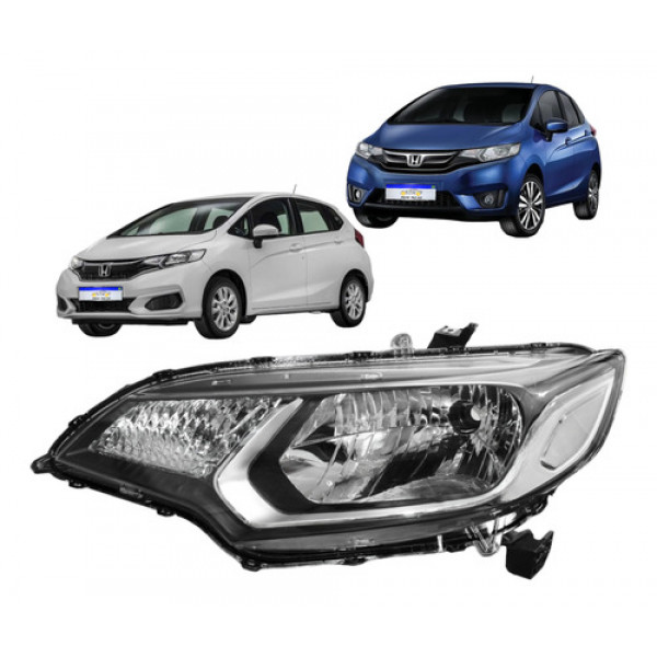 Farol Honda Fit 2015 2016 2017 2018 2019 2020 2021 Novo L.e