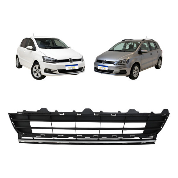 Grade Inferior Vw Fox 2015 A 2022 Spacefox 2015 A 2019 Preto Preto