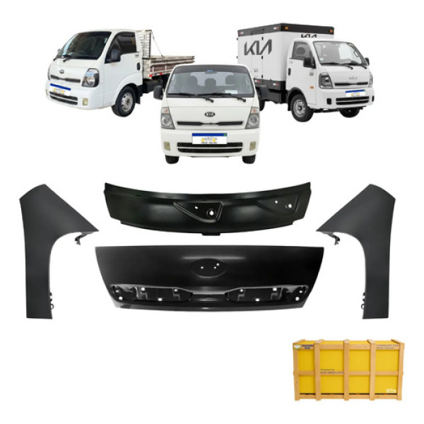 Kit Capo Painel Par Paralama Kia Bongo 2013 A 2023