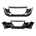 Kit Parachoque Grades Peugeot 208 Griffe 2021 22 23 2024 Preto/cromado Cromado