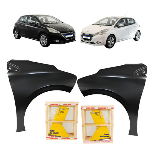 Par Paralama Peugeot 208 2013 2014 2015 2016 A 2020 Novo