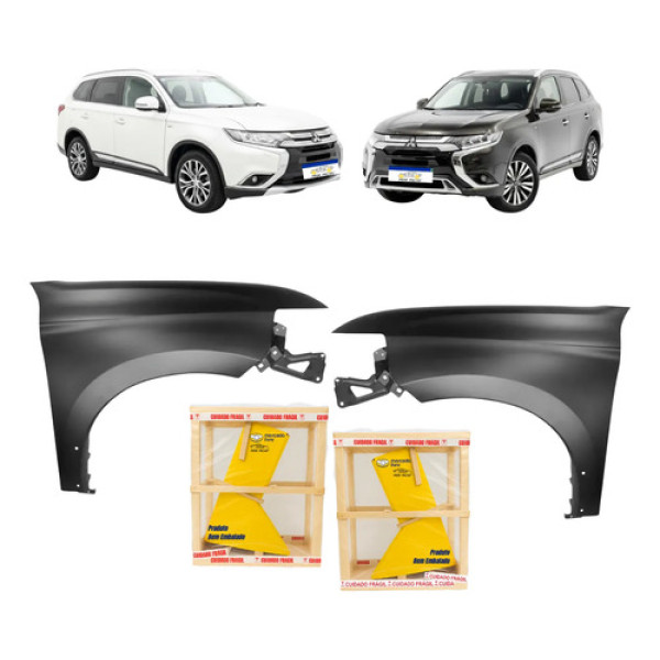 Par Paralama Mitsubishi Outlander Comfort 2016 A 2022