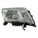 Farol Ld Nissan Frontier 2018 A 2021 Foco Simples Cromado 