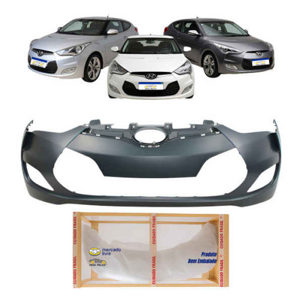 Parachoque Veloster 2011 2012 2013 Novo Preto Preto