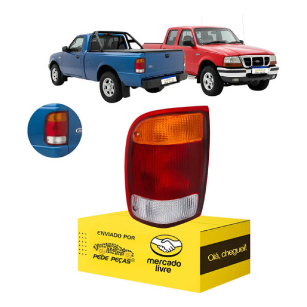 Sinaleira Esquerda Traseira Ford Ranger 1998 99 A 01 02 2023 Esquerdo/motorista