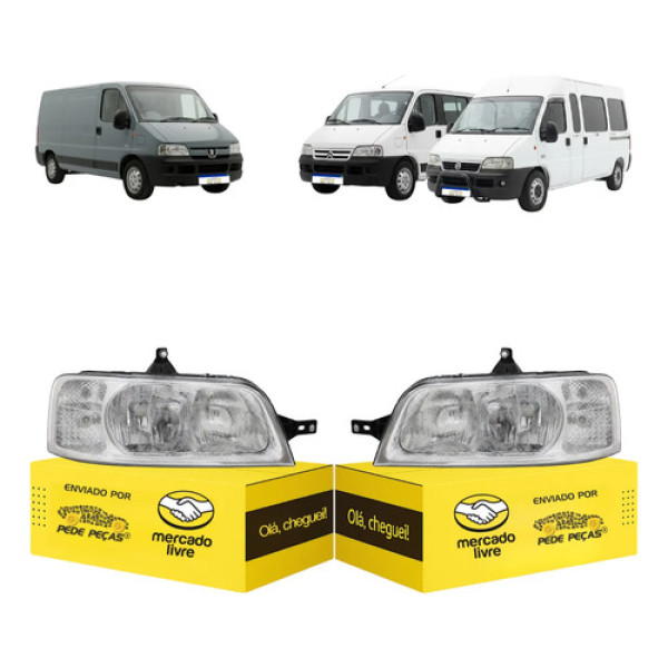 Par Farol Boxer Ducato Jumper 2007 A 14 2015 2016 C/avaria Ambos Lados