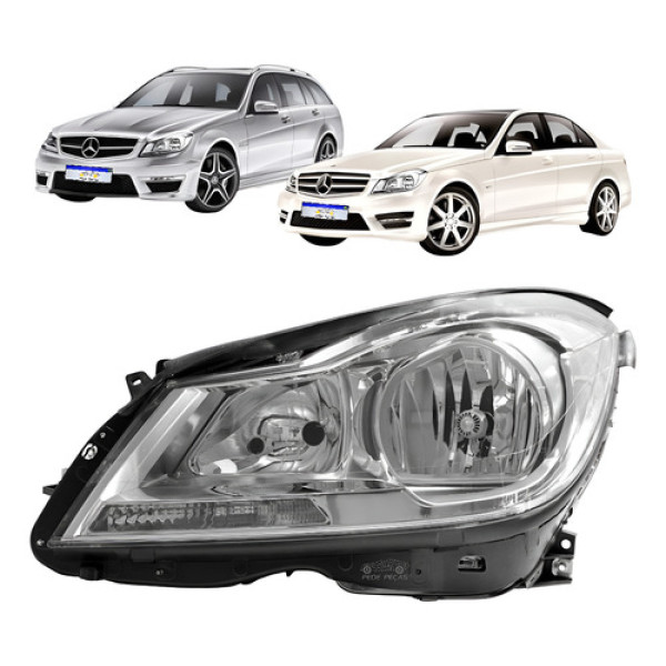 Farol Mercedes Classe C180 C200 C250 2012 2013 2014 Esquerdo Esquerdo/motorista