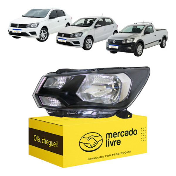 Farol Gol Voyage G8 Saveiro G7 Robust 2018 A 2021 Esquerdo Esquerdo/motorista