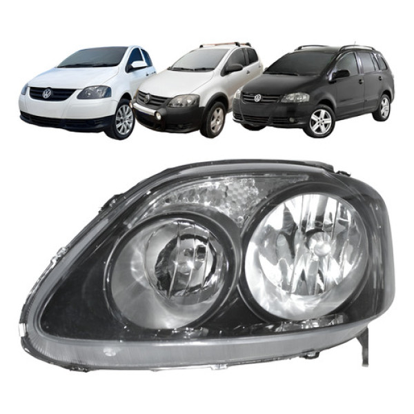 Farol Volkswagen Fox Spacefox 2008 2009 2010 L.e Foco Duplo Esquerdo