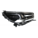 Farol Toyota Hilux 2021 2022 2023 24 Full Led Moldura Cinza