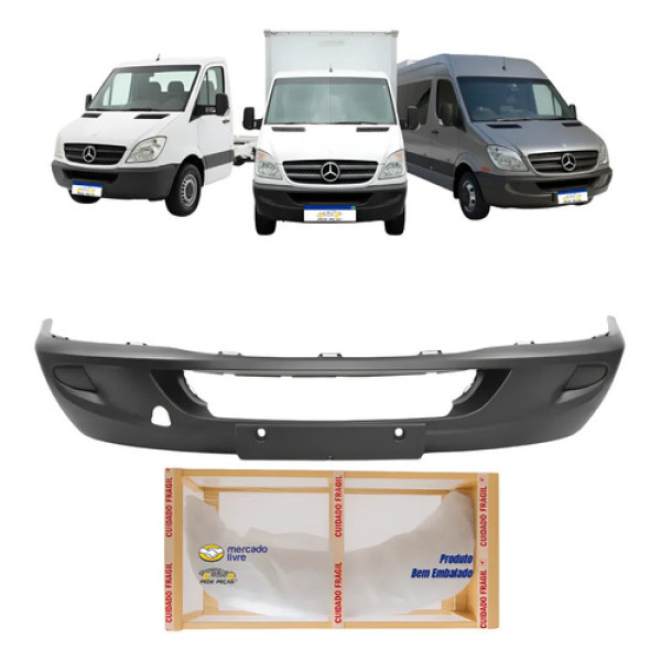 Parachoque Dianteiro Mercedes Sprinter 2012 2013 14 15 2016 Preto
