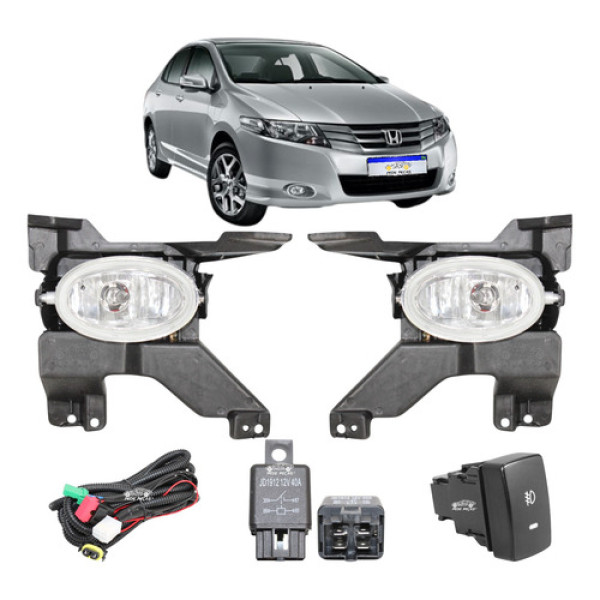 Kit Farol De Milha Honda City 2009 2010 2011