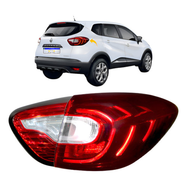 Lanterna Renault Captur 2017 2018 2019 2020 2021 2022 L.d Direito Vermelho