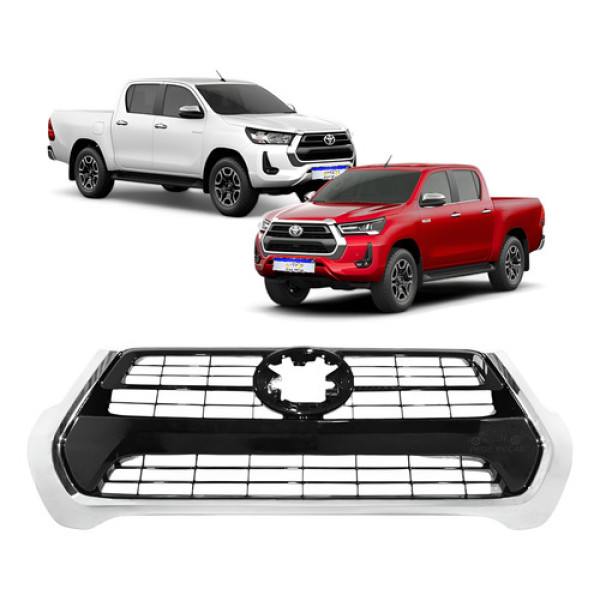 Grade Hilux 2021 2022 2023 2024 2025 Black Piano/cromada