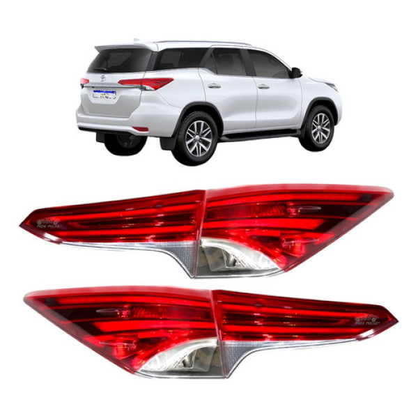 Jogo De Lanterna Hilux Sw4 Tampa + Canto 2016 A 2020 Com Led