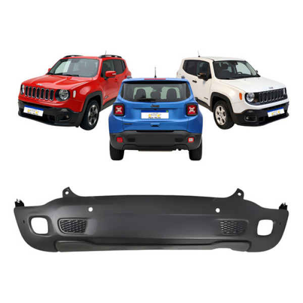 Parachoque Traseiro Jeep Renegade 2015 A 2021 C/ Furo Sensor Parachoque Traseiro Jeep Renegade 2015 A 2021 C/ Furo Sensor