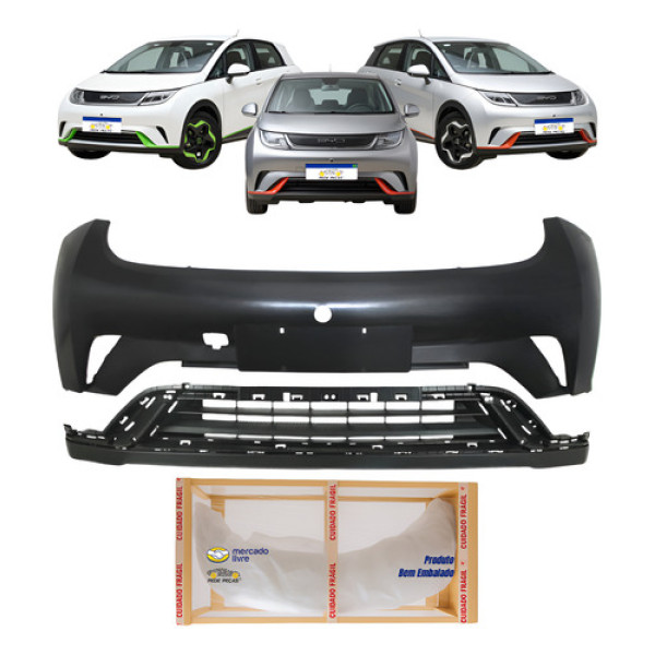 Parachoque Byd Dolphin 2023 2024 2025 2026 Gs Ev C/grade Preto