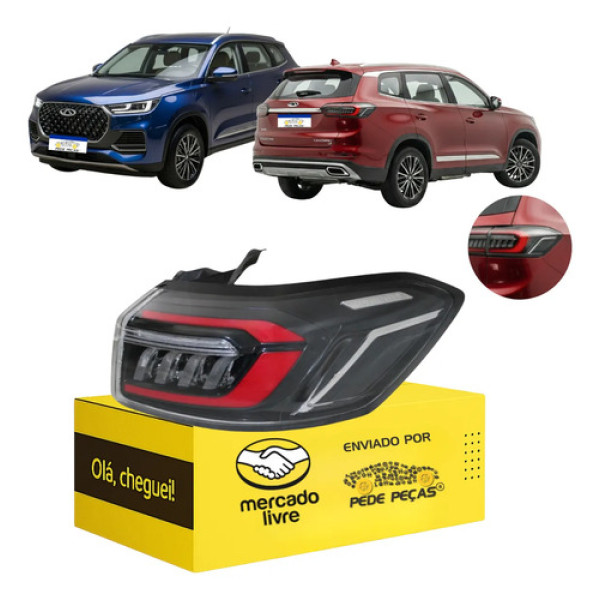 Lanterna Sinaleira Tiggo 8 2023 2024 2025 Pro Pro Turbo L.d Direito/passageiro Preto