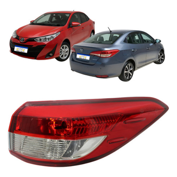 Lanterna Ld Toyota Yaris Sedan 2019 2020 A 2025 Canto Nova Direito/passageiro Direito