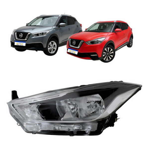 Farol Com Led Nissan Kicks 2017 2018 2019 2020 2021  Farol Com Led Nissan Kicks 2017 2018 2019 2020 2021