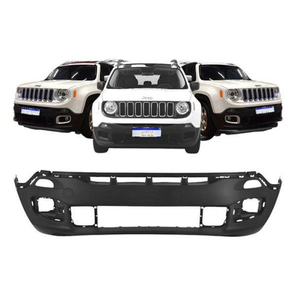 Parachoque Jeep Renegade Longitude 2015 2016 2017 2018 Preto Parachoque Jeep Renegade Longitude 2015 2016 2017 2018 Preto